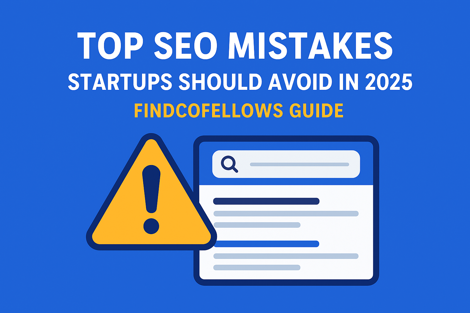 Top SEO Mistakes Startups Should Avoid in 2025